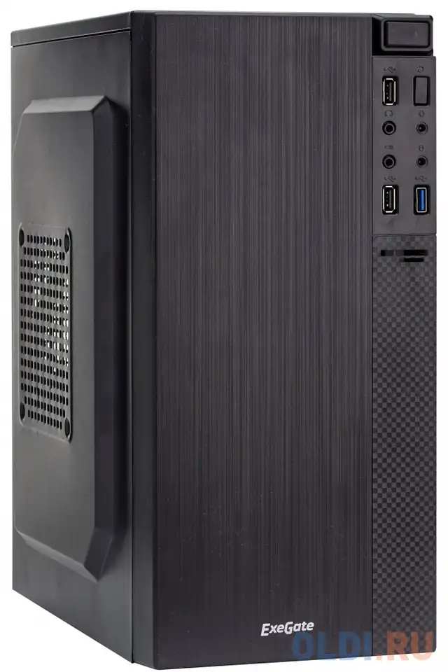 Корпус microatx exegate baa-104u 350 вт чёрный ex277804rus, фотография 1