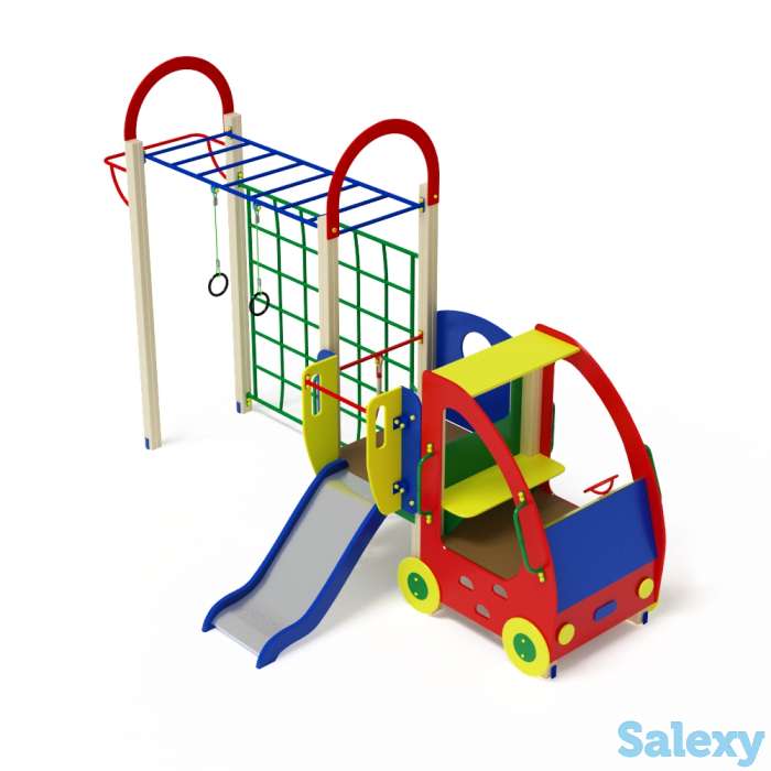 Детский игровой комплекс «Машинка с горкой 2» ДИК 1106, фотография 1