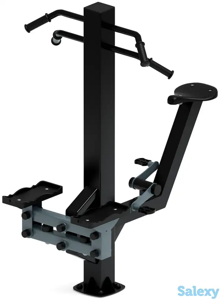 Степ+вело (серый) - уличный тренажер - ст 018-13, фотография 1