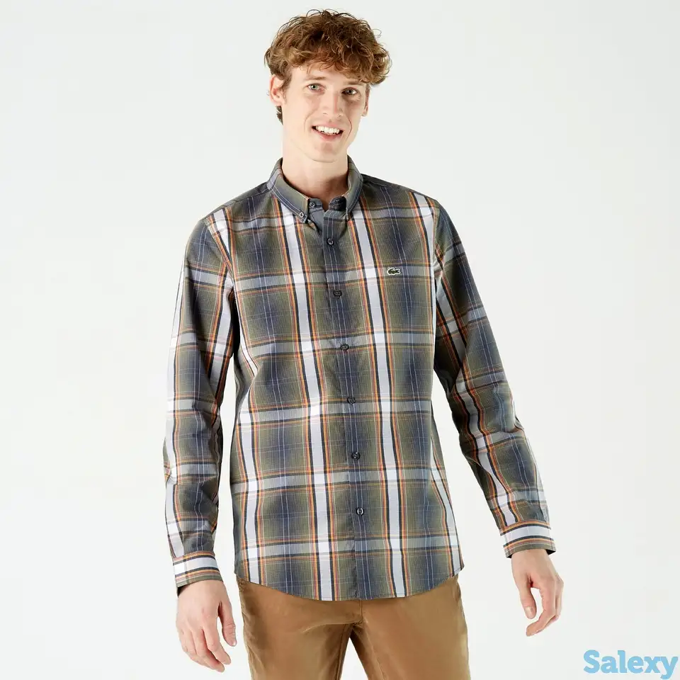 Мужская рубашка lacoste на пуговицах, фотография 1