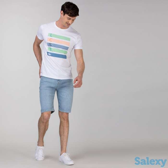 Мужские джинсовые шорты lacoste, фотография 1