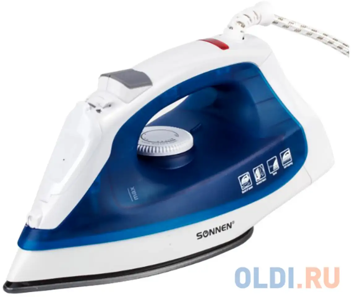 Утюг sonnen si-237a 1800вт белый синий, фотография 1
