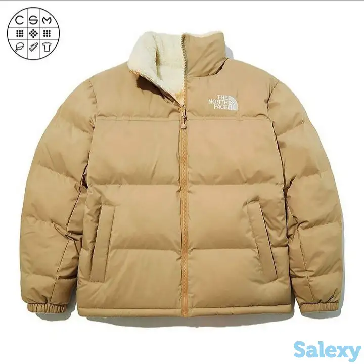 Двухсторонняя куртка The north face(беж. с бел.), фотография 1