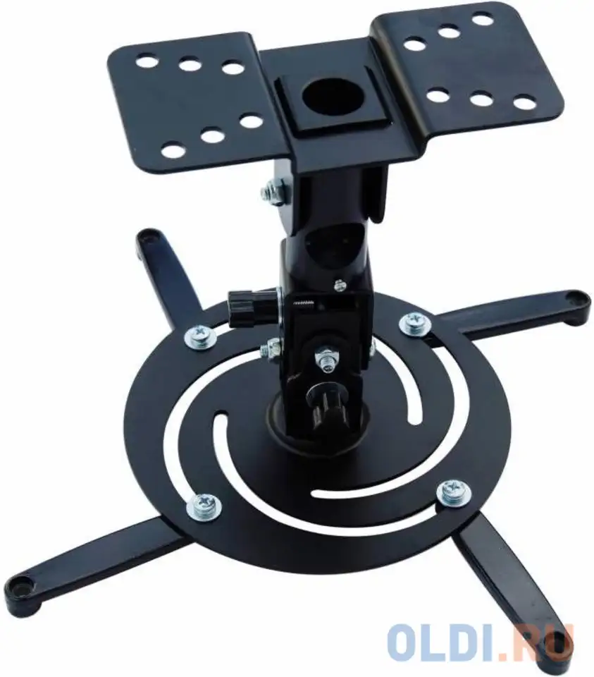 Кронштейн для проектора cactus cs-vm-pr04-bk черный макс.10кг настенный и потолочный поворот, фотография 1