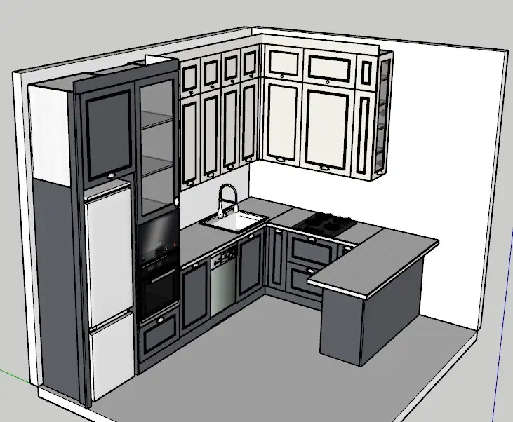 Разработка мебели в программе SketchUp, фотография 1