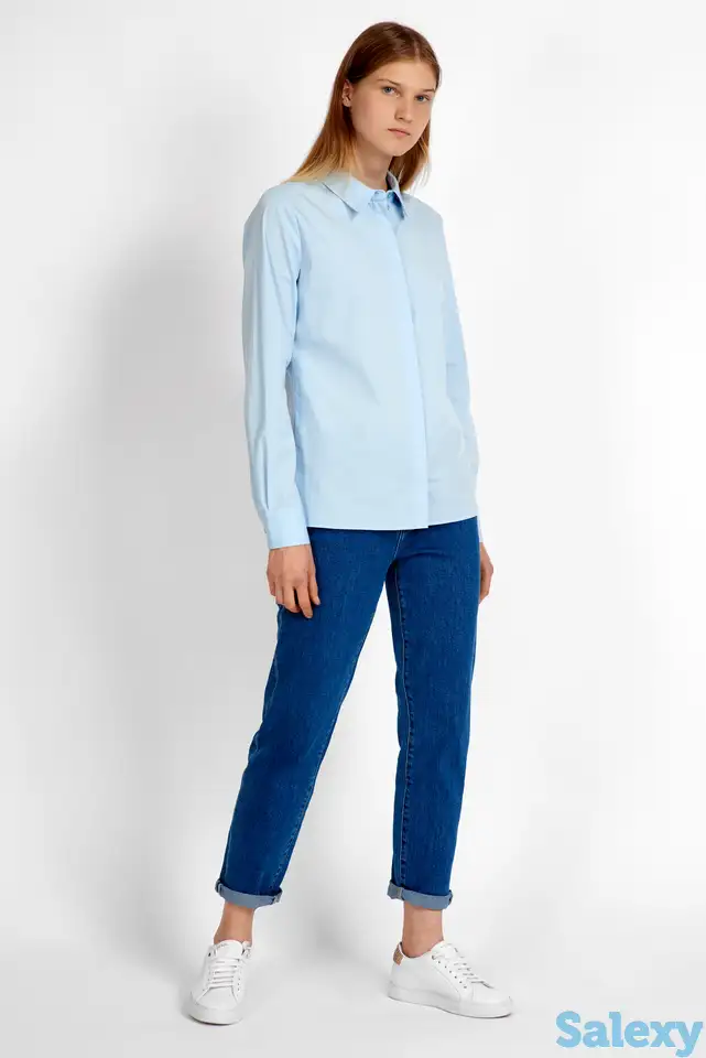 Джинсы  зауженные к низу со средней посадкой vassa&co, фотография 1