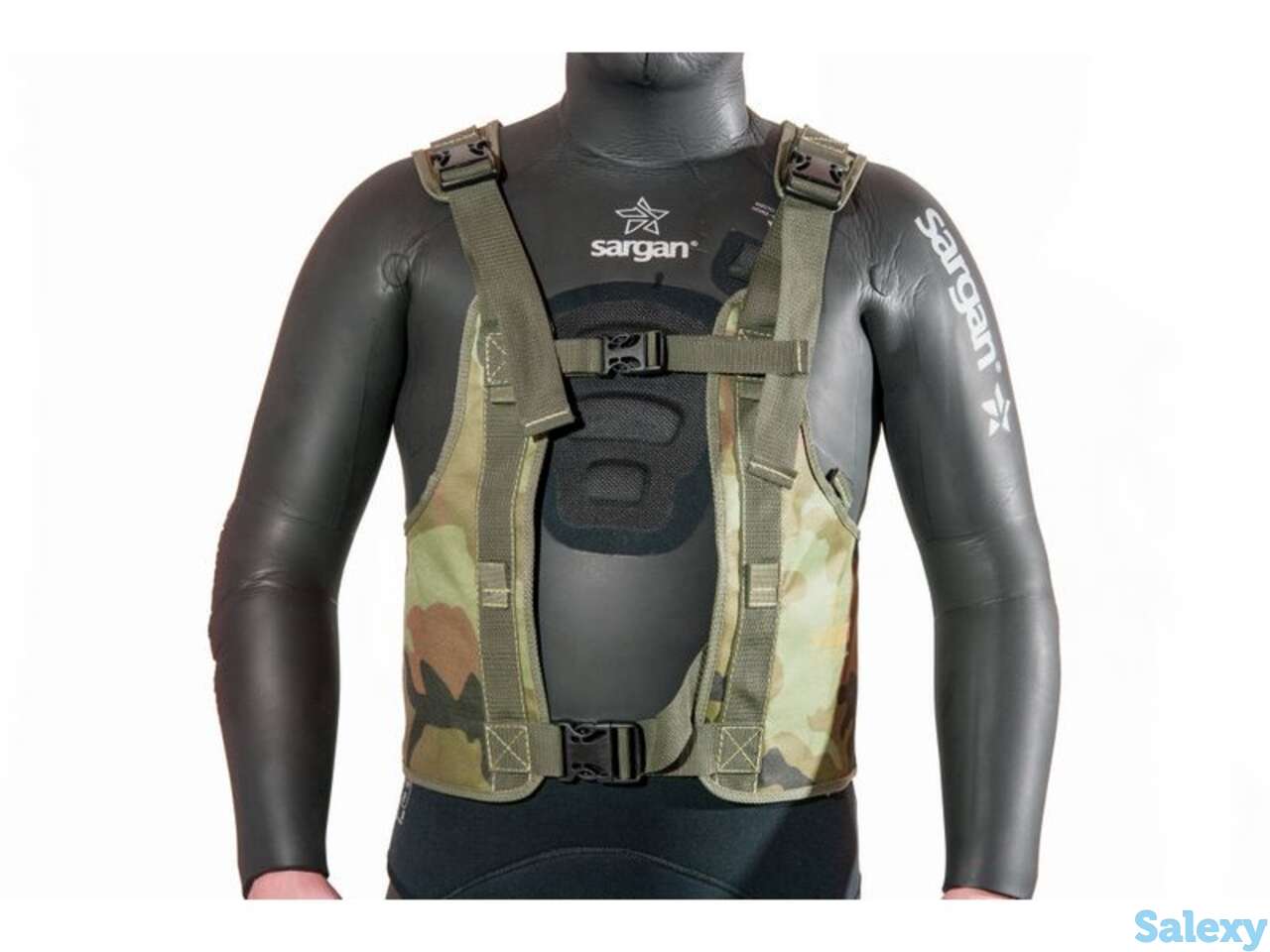 Сарган тобол жилет грузовой тканевый, камуфлированный, фотография 1