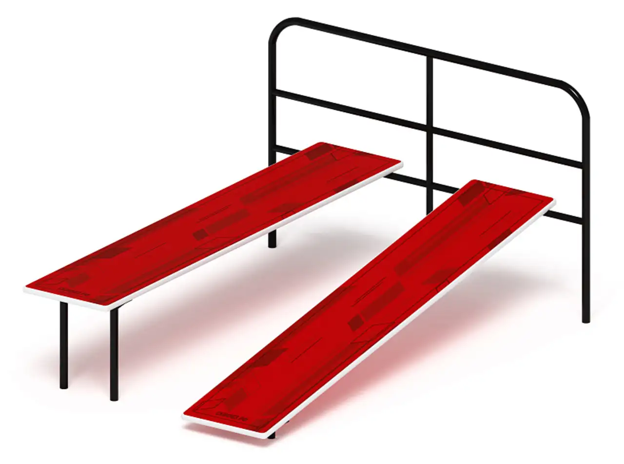 Скамья для пресса двойная (красный) - со 2.40.04-01, фотография 1