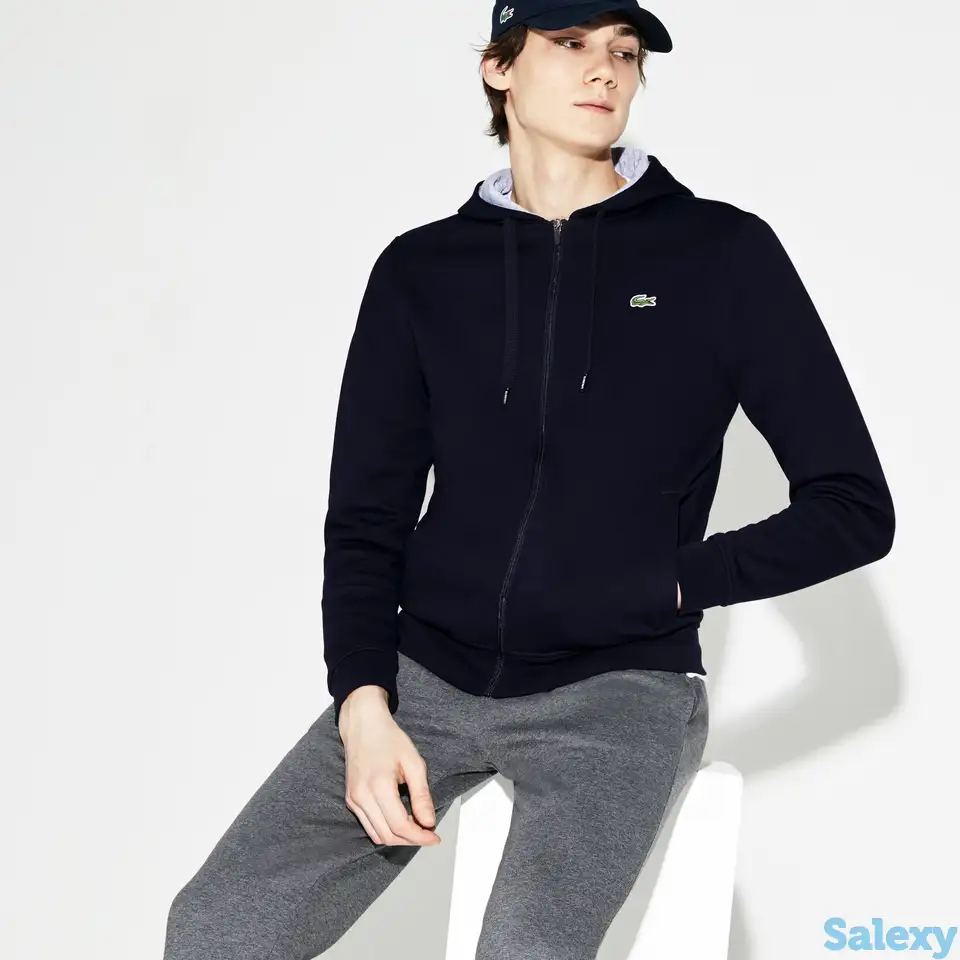 Свитшот lacoste sport tennis unisex с флисом, фотография 1