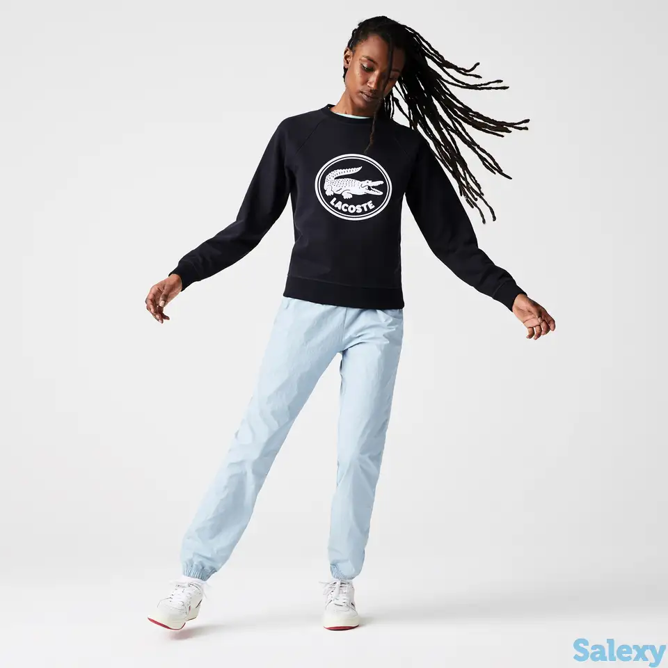 Женская флисовая толстовка lacoste с 3d-логотипом из органического хлопка, фотография 1