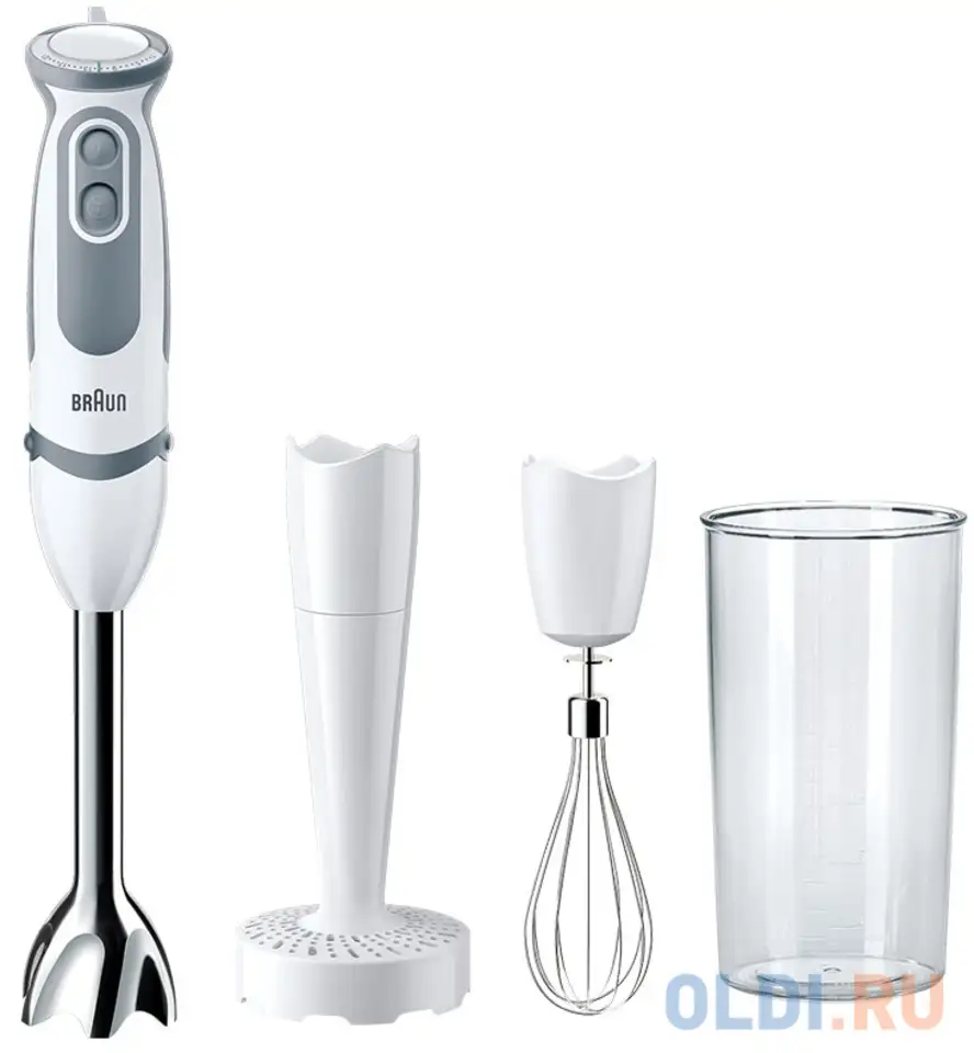 Блендер погружной braun mq5207wh 1000вт белый серый, фотография 1