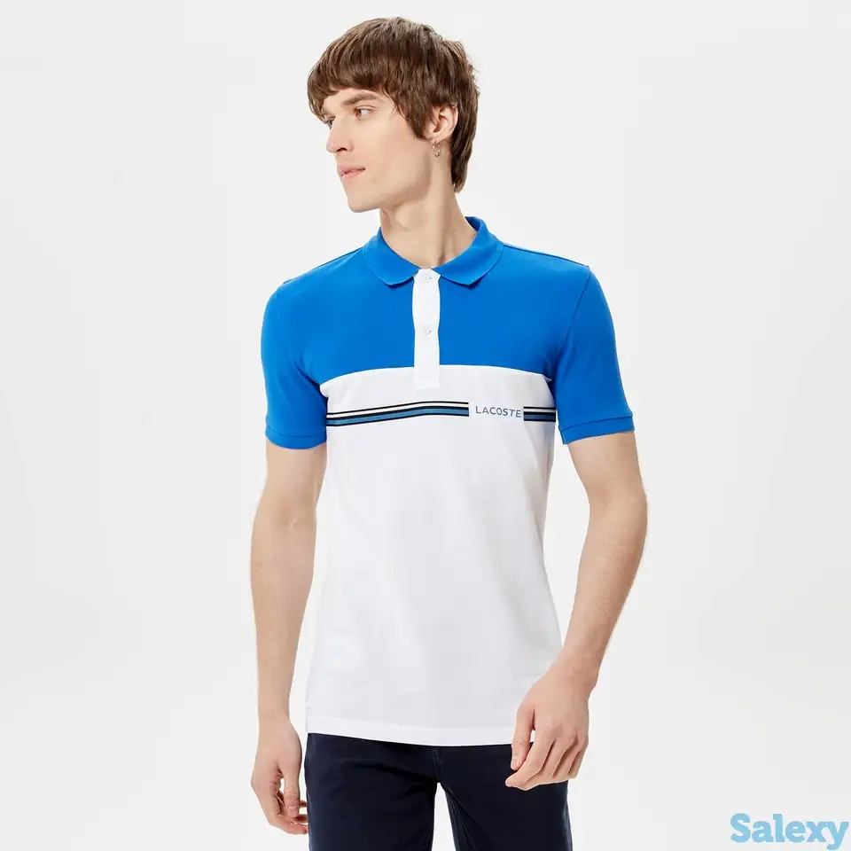 Мужское поло lacoste slim fit, фотография 1