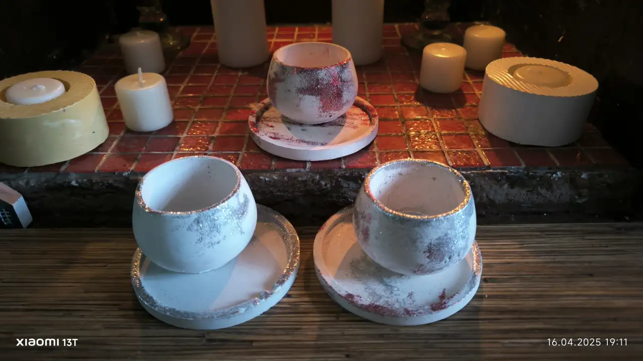 Свечи кашпо, фотография 5