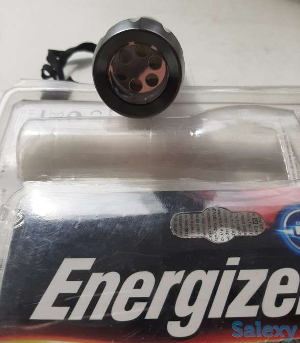 Фонарь светодиодный, карманный, серый корпус, фотография 2