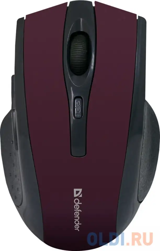 Мышь беспроводная defender accura mm-665 red usb оптическая, 1600 dpi, 5, фотография 1