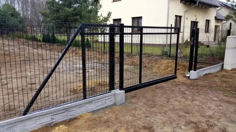 Ворота для панельных ограждений 3D, фотография 1