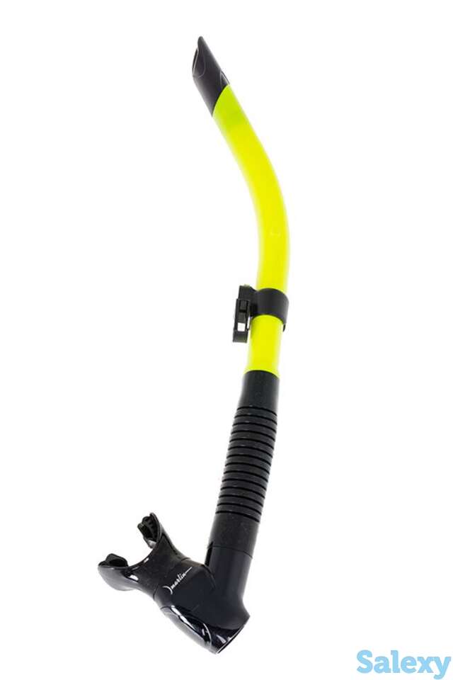 Трубка marlin flash (прямая гофра) black/yellow, фотография 1