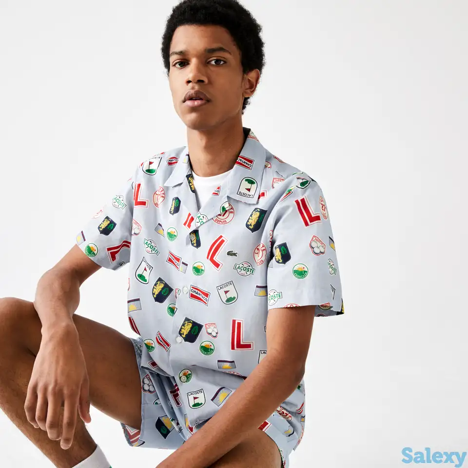 Мужская рубашка lacoste hawaiian print, фотография 1