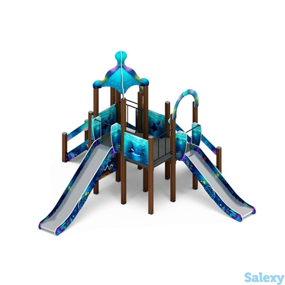 Детский игровой комплекс «морской» дик 2.17.04-01 h=900 h=1200 h=1500, фотография 1