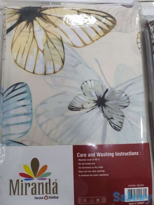 Шторки для душа и ванны, производство Турция, яркие бабочки, фотография 2