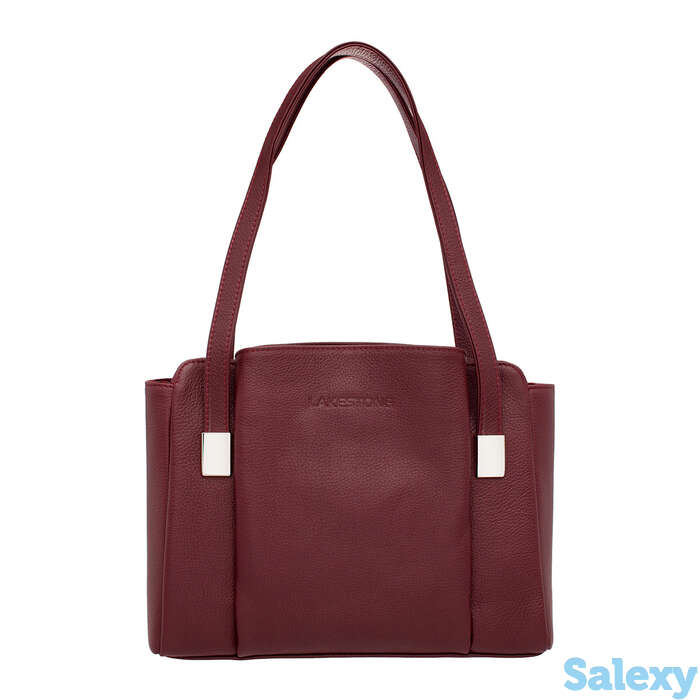 Кожаная женская сумка tara burgundy, фотография 1