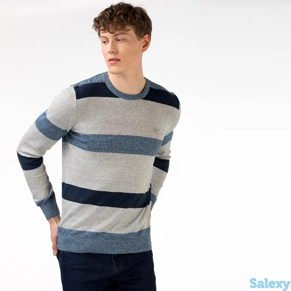 Мужской свитер lacoste с круглым вырезом, фотография 1