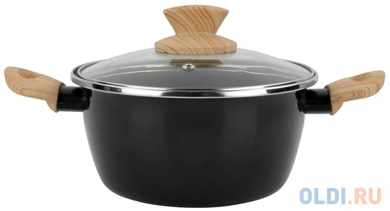 Кастрюля vitrinor orbe 24 24 см сталь, фотография 1