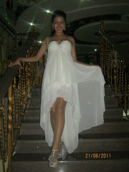 вечернее платье-каскад, фотография 1