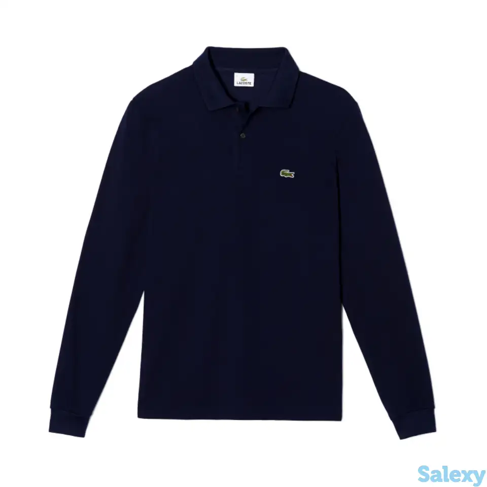 Мужское поло lacoste l.12.21 classic fit с длинным рукавом, фотография 1