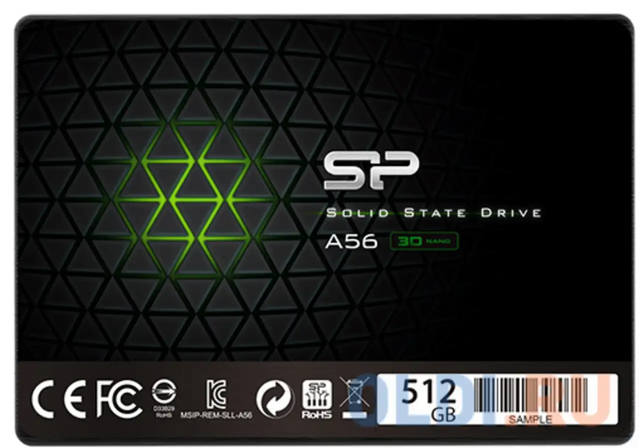 Ssd накопитель silicon power ace a56 512 gb sata-iii, фотография 1