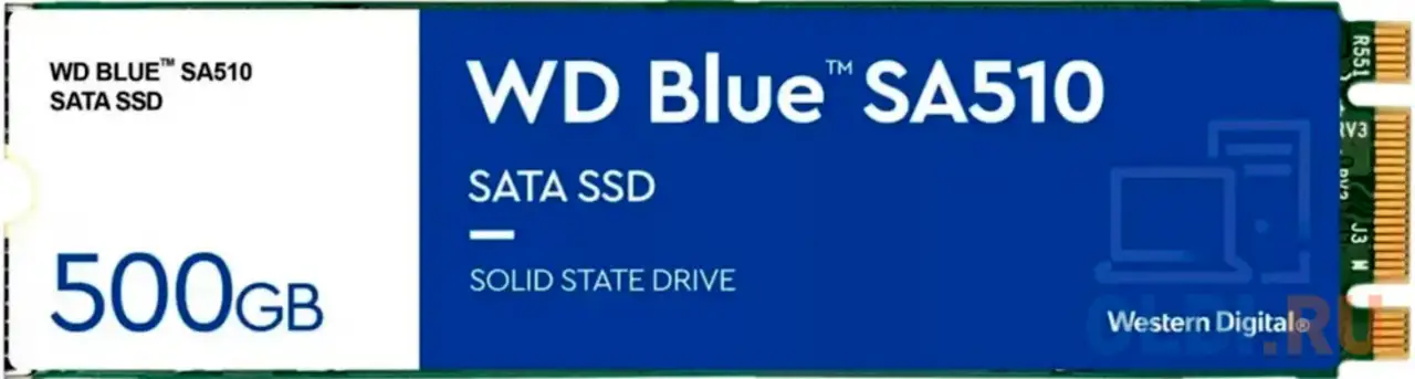Ssd накопитель western digital blue sa510 500 gb sata-iii wds500g3b0b, фотография 1