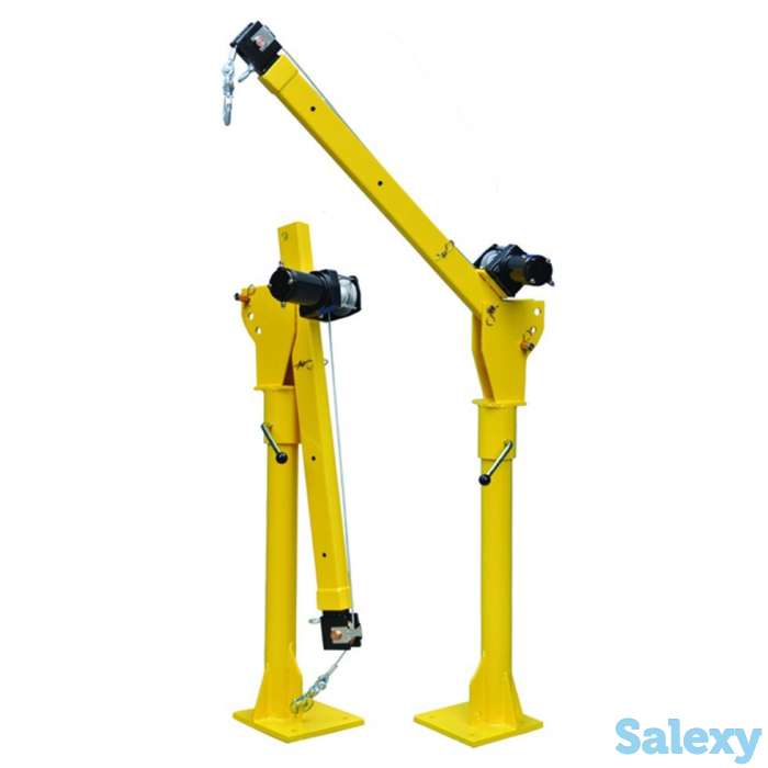 HP1000 мини-кран с лебедкой 12В, 24В, грузоподъёмность 500 кг., фотография 1