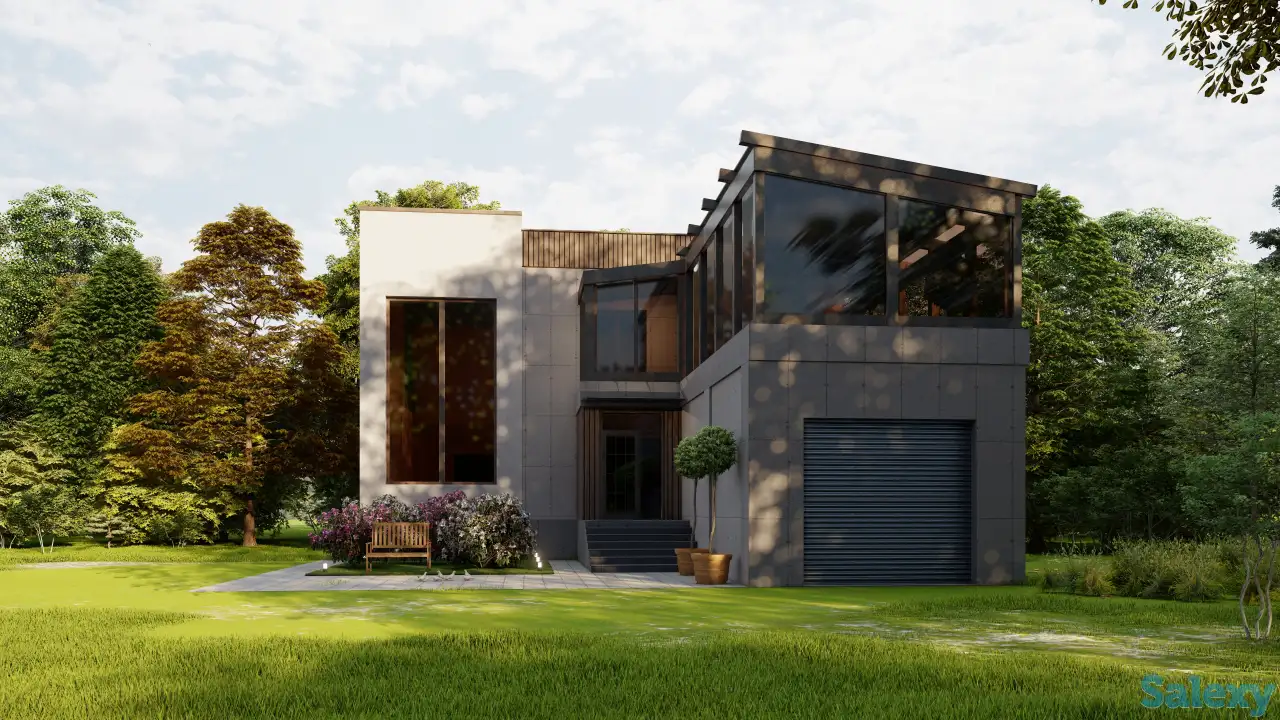 Эскизный проект, 3D Визуализация, Фасад, благоустройство, фотография 2
