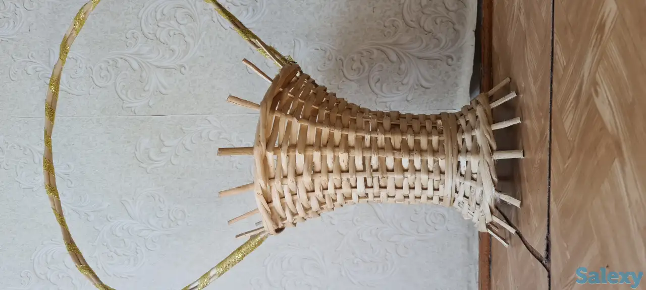 Продам плетеную корзину для цветов, фотография 2