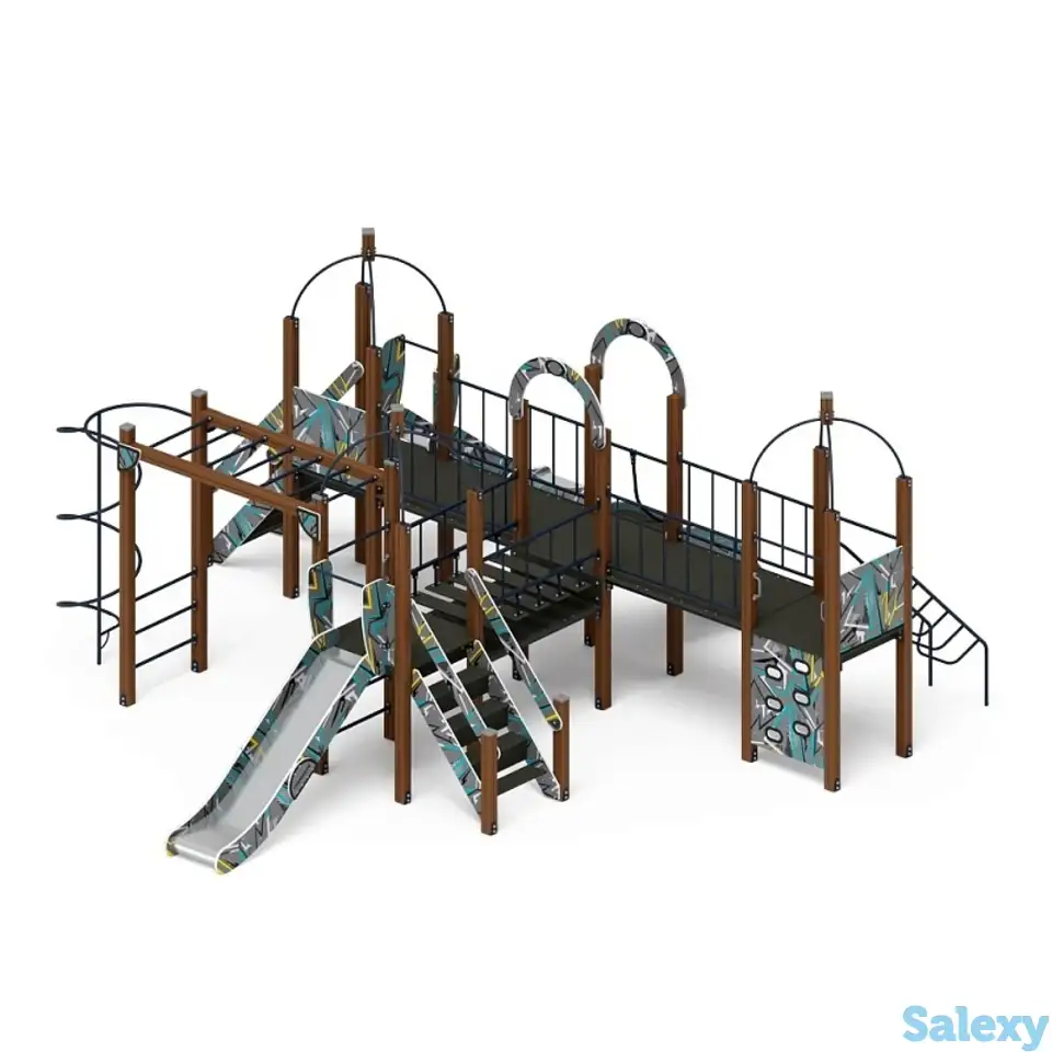 Навина (техно-голубой) - дик 2.09.07-01 - игровой комплекс h=1200, фотография 1