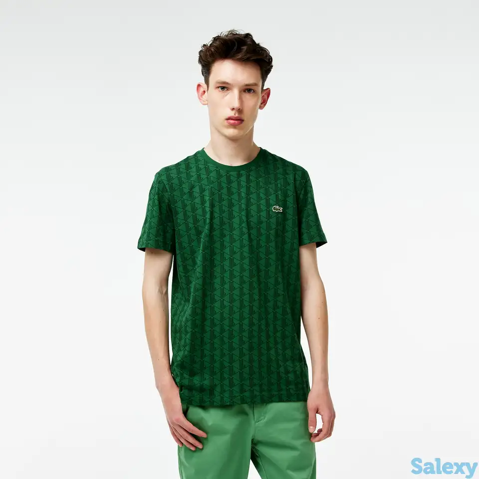 Мужская футболка lacoste oversize fit из хлопка, фотография 1