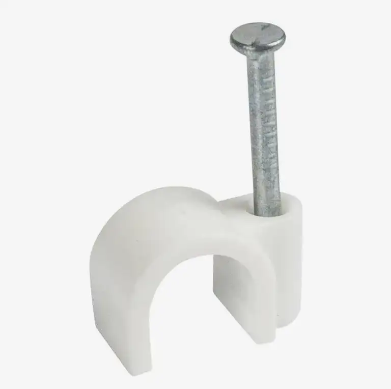 Скоба крепежная с гвоздем, фотография 1