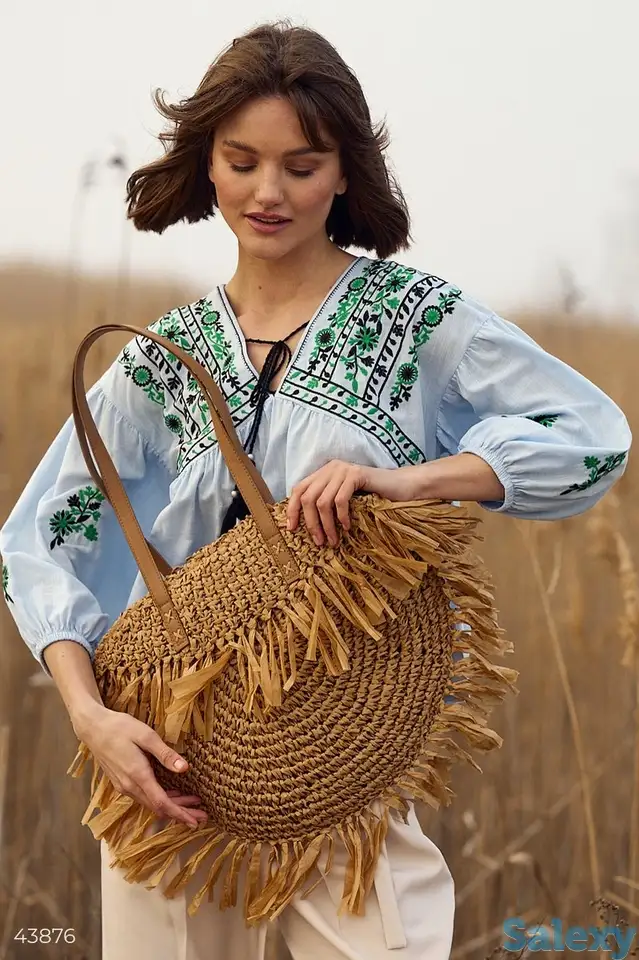 Большая соломенная сумка, фотография 1