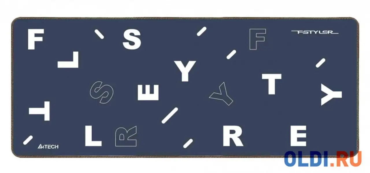 Коврик для мыши a4tech fstyler fp75 серый/белый 750x300x2мм, фотография 1