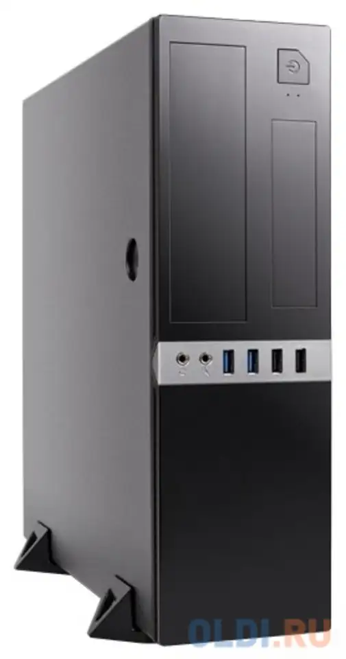 Корпус microatx foxline fl-203 300 вт чёрный fl-203-tfx300s, фотография 1