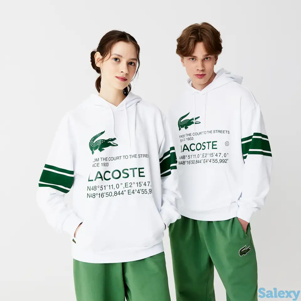 Толстовка lacoste oversize fit unisex, фотография 1