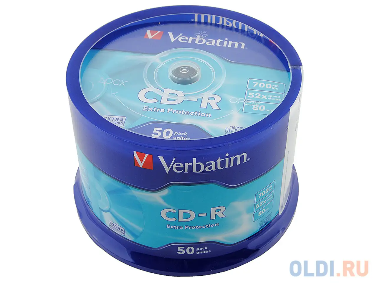 Диски cd-r 80min 700mb verbatim  52x  50 шт , фотография 1