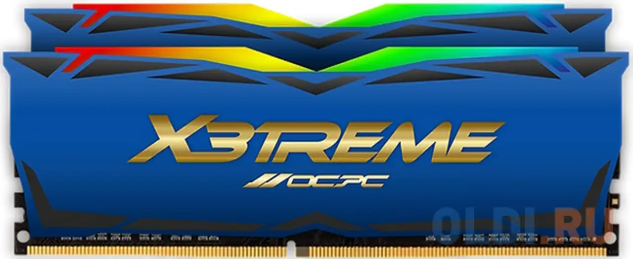 Модуль памяти ddr 4 dimm 32gb (16gbx2), 3600mhz, ocpc x3 rgb, фотография 1