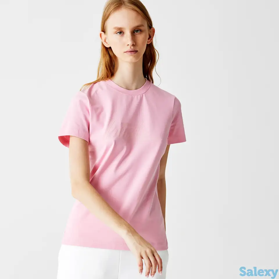 Женская футболка lacoste slim fit, фотография 1