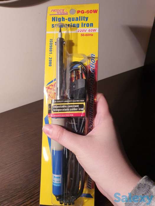Паяльник 60 Ватт, электропаяльник 220 Вольт, фотография 1
