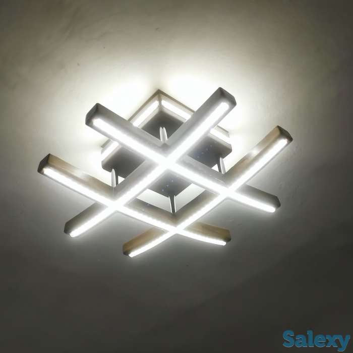 Потолочные светодиодные люстры LED из дерева. Астрахань, фотография 2