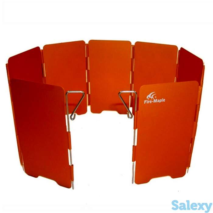 Экран fire-maple ветрозащитный 10 секций алюминиевый цветной, фотография 1