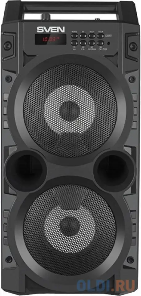 Колонка портативная 1.0 (моно-колонка) sven ps-440 черный, фотография 1