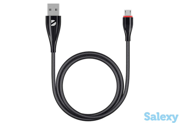 Кабель deppa ceramic usb - micro usb, 1м (72285). черный, фотография 1