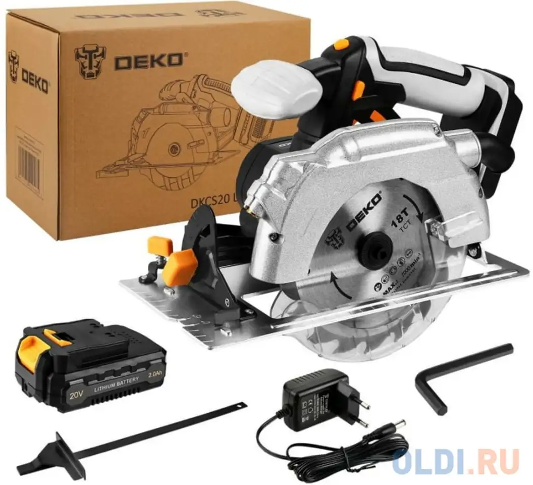 Циркулярная пила deko dkcs20 165мм, фотография 1